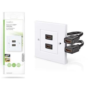 Roseta empotrable HDMIx2 Nedis
