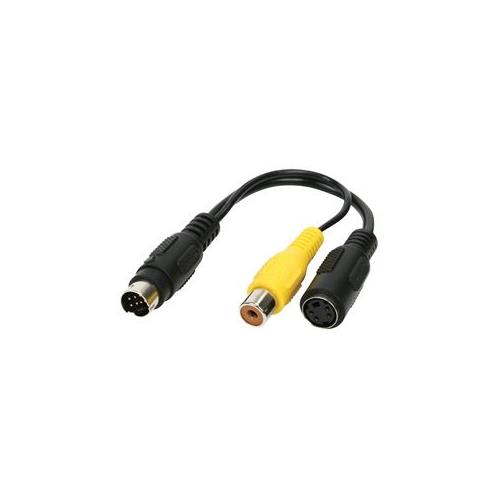 Adaptador mini-din 7 a S-Video o video compuesto