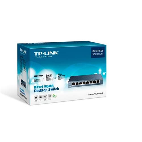 Switch 8 puertos 10/100/1000 TP-Link No Gest.