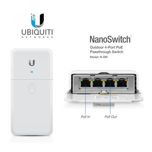 Ubiquiti NanoSwitch N-SW 4 POE gigabit