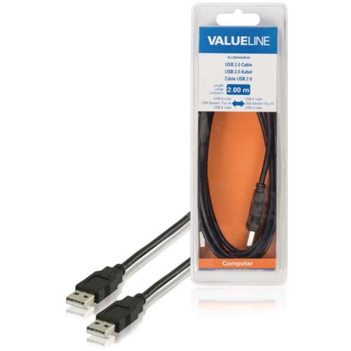 Cable USB 2.0 A-A 2m Blister Valueline
