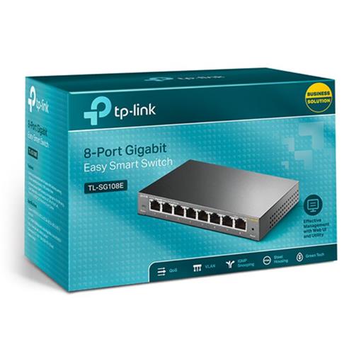 Switch 8P 10/100/1000 TP-Link SG108E Snooping