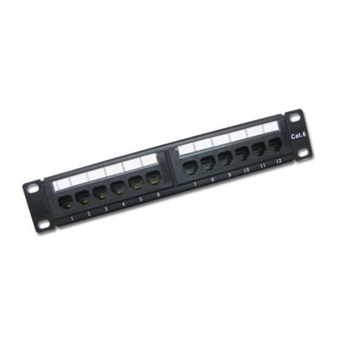 Mini panel 12xRJ45 UTP Cat.6 para 10"