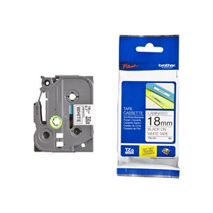 Cinta rotuladora Brother 18mm B/N TZe-241