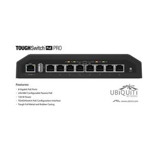 Ubiquiti Switch POE-PRO 8 puertos 10/100/1000