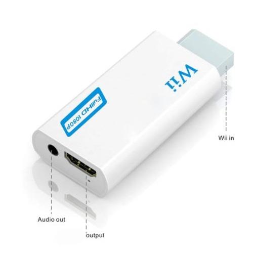 Convertidor Wii a HDMI+3.5mm Auricular