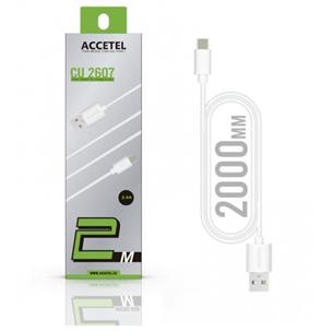 Cable USB-C 2mts 2.4A Accetel CU2607