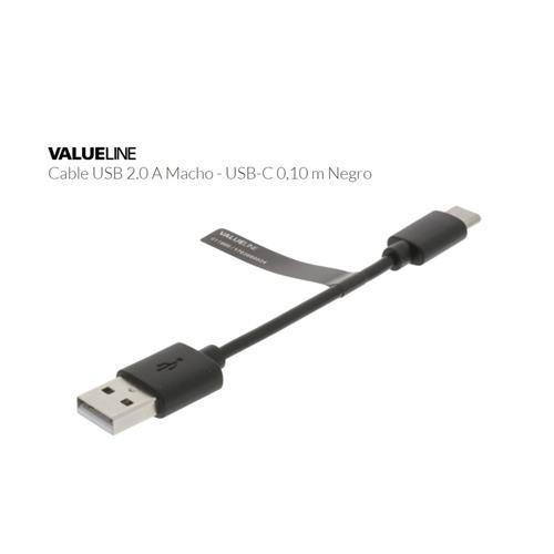 Cable USB 2.0 C macho-A macho 10cms