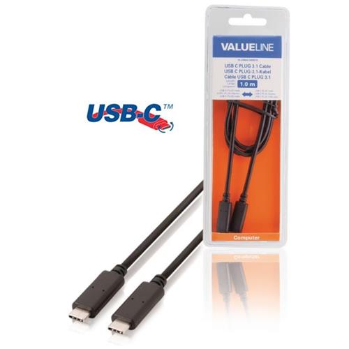 Cable USB 3.1 C M-M 1mts Blister Valueline