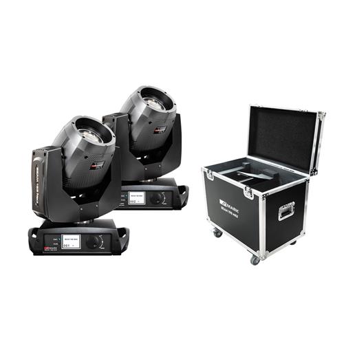 Pack cabeza movil 2 x BEAM 198 MKII + Rack