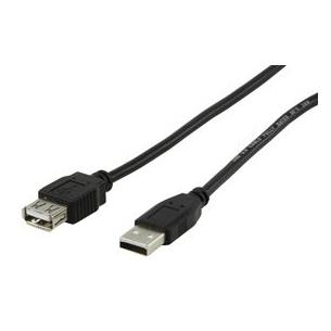Cable USB 2.0 prolongador 20cm