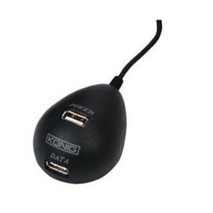 Cable USB 2.0 prolongador 1,5 m doble salida