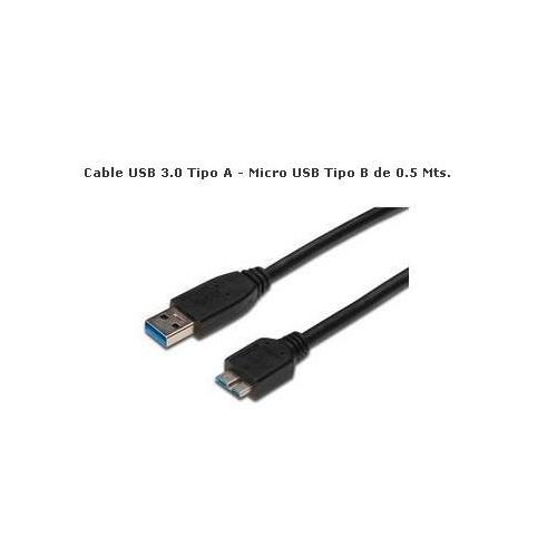 Cable USB 3.0 A a micro B 0,5m