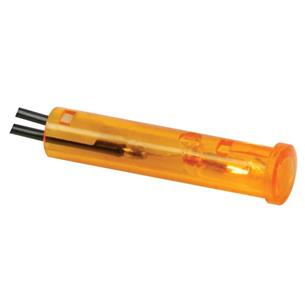 Piloto a lamparita 12V ambar 5,5mm