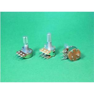 Potenciometro doble, eje estriado 2 x 1Kohm