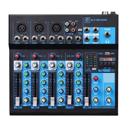 Mesa de mezclas de 4 canales MIXER Q5 MK2 USB