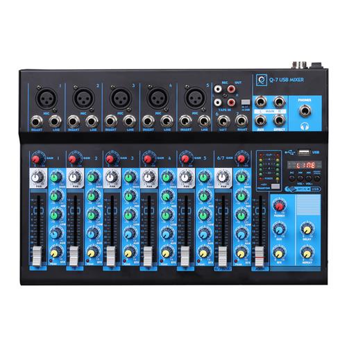 Mesa de mezclas de 7 canales MIXER Q7 MK2 USB