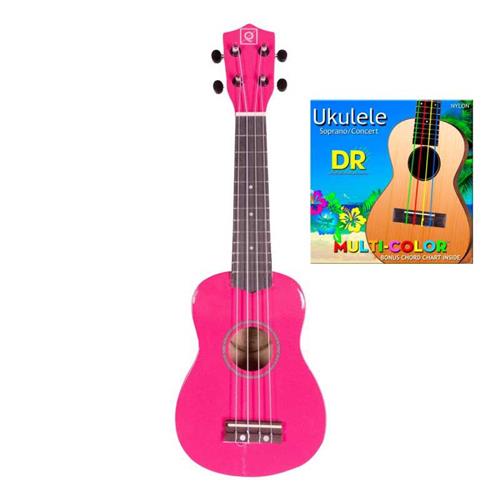 Ukelele tamaño soprano QUK-1 PINK