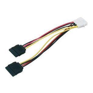 Cable Sata de alimentacion 2 discos duros 15cm
