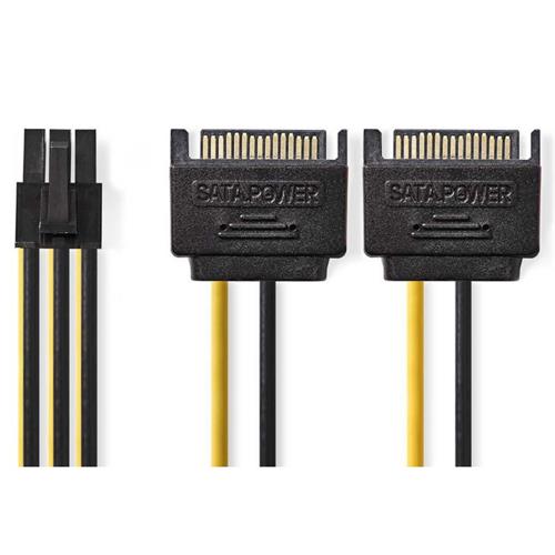 Cable 2xSata 15p PciExpress 0.20cm Nedis
