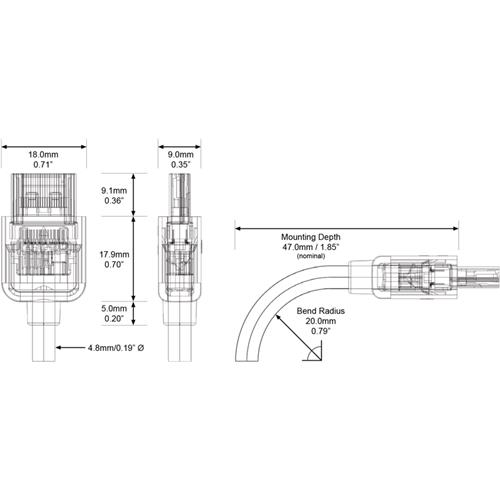 Cable HDMI serie R.3 Instalacion Rack Long. 1,8m R.3-HD0180 Cable HDMI serie R.3 Instalacion Rack Long. 1,8m R.3-HD0180