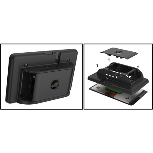 Caja plastica negra para Raspberry pi 4 y LCD Tactil 7"