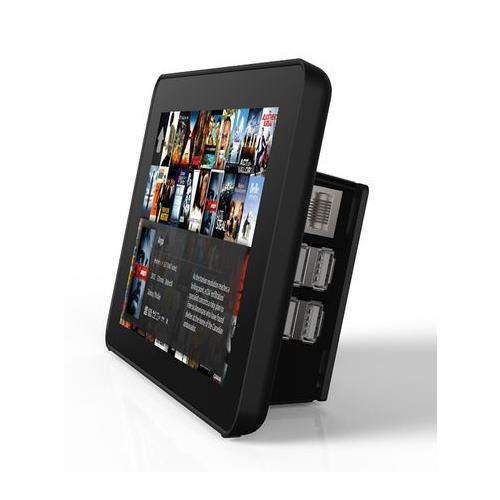 Caja plastica negra para Raspberry y LCD Tactil 7"