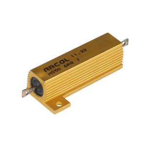 Resistencia bobinada 6,8ohm 50W cuerpo aluminio