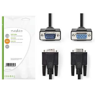 Cable monitor VGA HD15 macho hembra 2Mts NEDIS