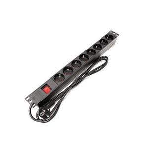 Regleta alimentacion Rack 19 1U con 8 Schuko