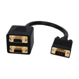 Cable distribuidor VGA 1 macho 2 hembras