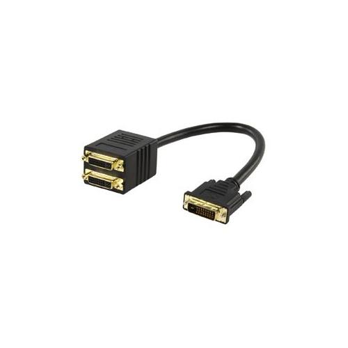 Cable distribuidor DVI-D macho a 2 DVI hembra 24+1