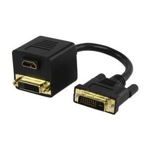 Cable distribuidor DVI m. a 1 DVI h. 1 HDMI h.
