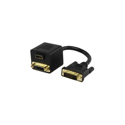 Cable distribuidor DVI m. a 1 DVI h. 1 HDMI h.