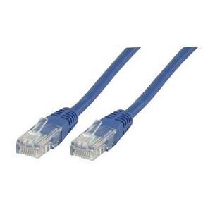 Cable latiguillo UTP cat.5E 0.50m azul