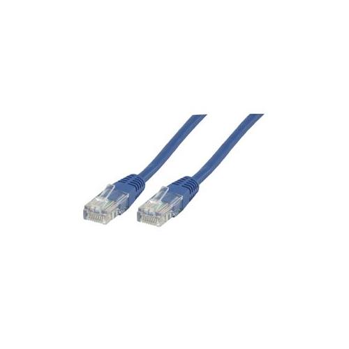 Cable latiguillo UTP cat.5E 0.50m azul