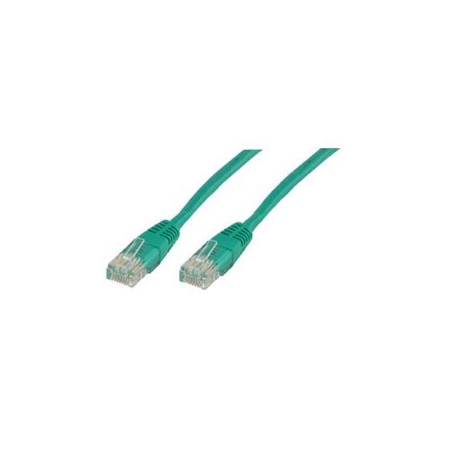Cable latiguillo UTP cat.5E 1m verde