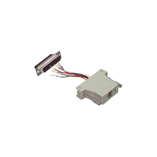 Adaptador sub-d 25 pines macho a RJ45