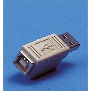 Adaptador USB B macho a A hembra