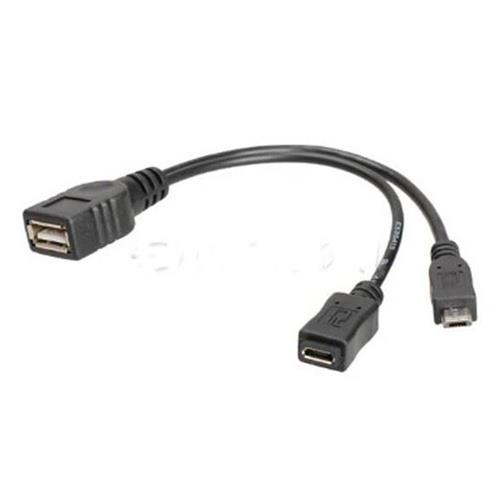 Cable adaptador USB A hembra a 2xUSB micro B (OTG)