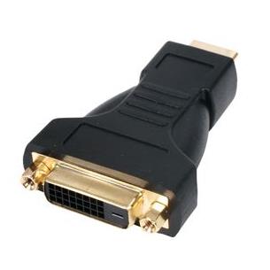 Adaptador HDMI macho a DVI hembra dorado