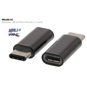 Adaptador USB 2.0 MicroB-H - C macho Valueline