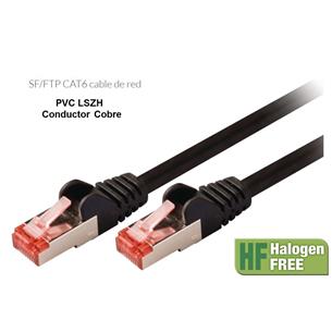 Cable latiguillo S-FTP cat.6 0,50m libre halogenos Cobre