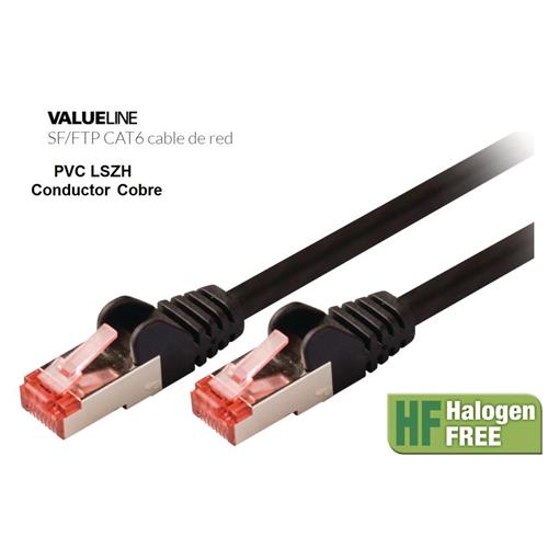 Cable latiguillo SF/FTP cat.6 10 mts LSZH Cobre