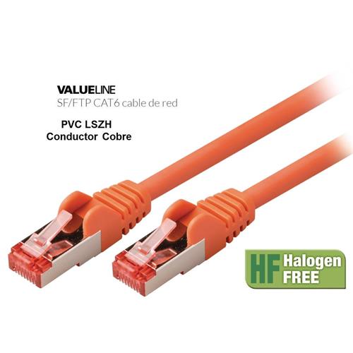 Cable latiguillo SF/FTP cat.6 2 mts LSZH Cobre