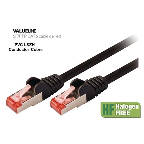 Cable latiguillo SF/FTP cat.6 30 mts LSZH Cobre