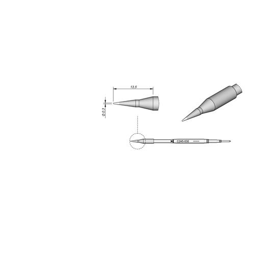 Cartucho Advanced conico C245-030 0,3mm JBC