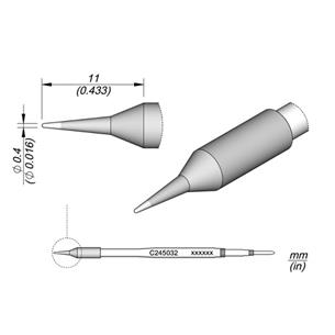 Cartucho Advanced conico C245-032 0,4mm JBC