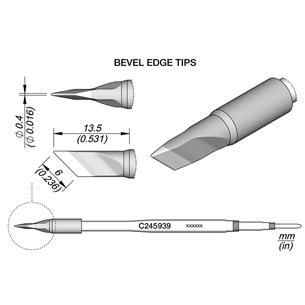 Cartucho Advanced tipo cuchilla C245-939 0,4mm JBC