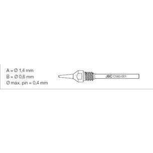 Punta desoldador Advanced C560-001 0,6mm JBC